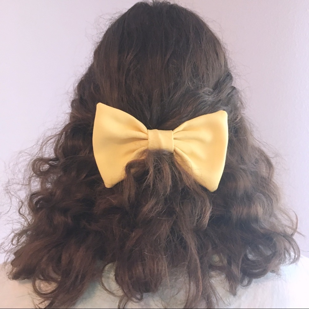 American Apparel Large Yellow Hair Bow